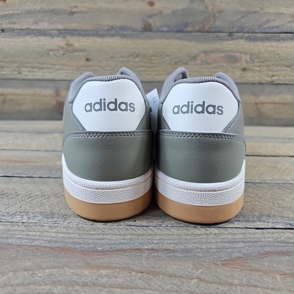 Adidas Men's Break Start Sportswear Athletic Shoes Green Pebble Chalk White - Picture 4 of 10